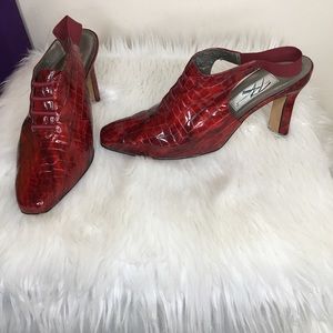 Ros Hommerson Stephanie Wine Slingback Size 12
